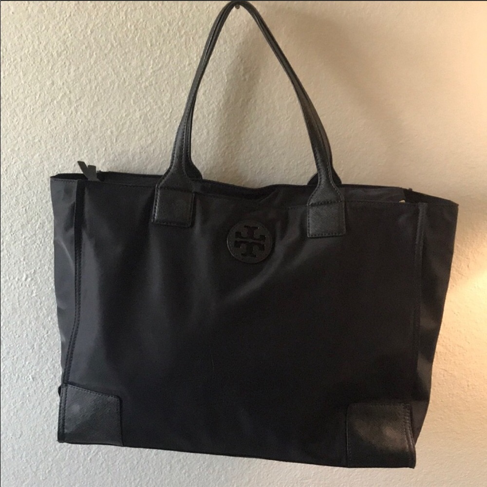 Tory Burch Ella Nylon & Saffiano Leather Tote
